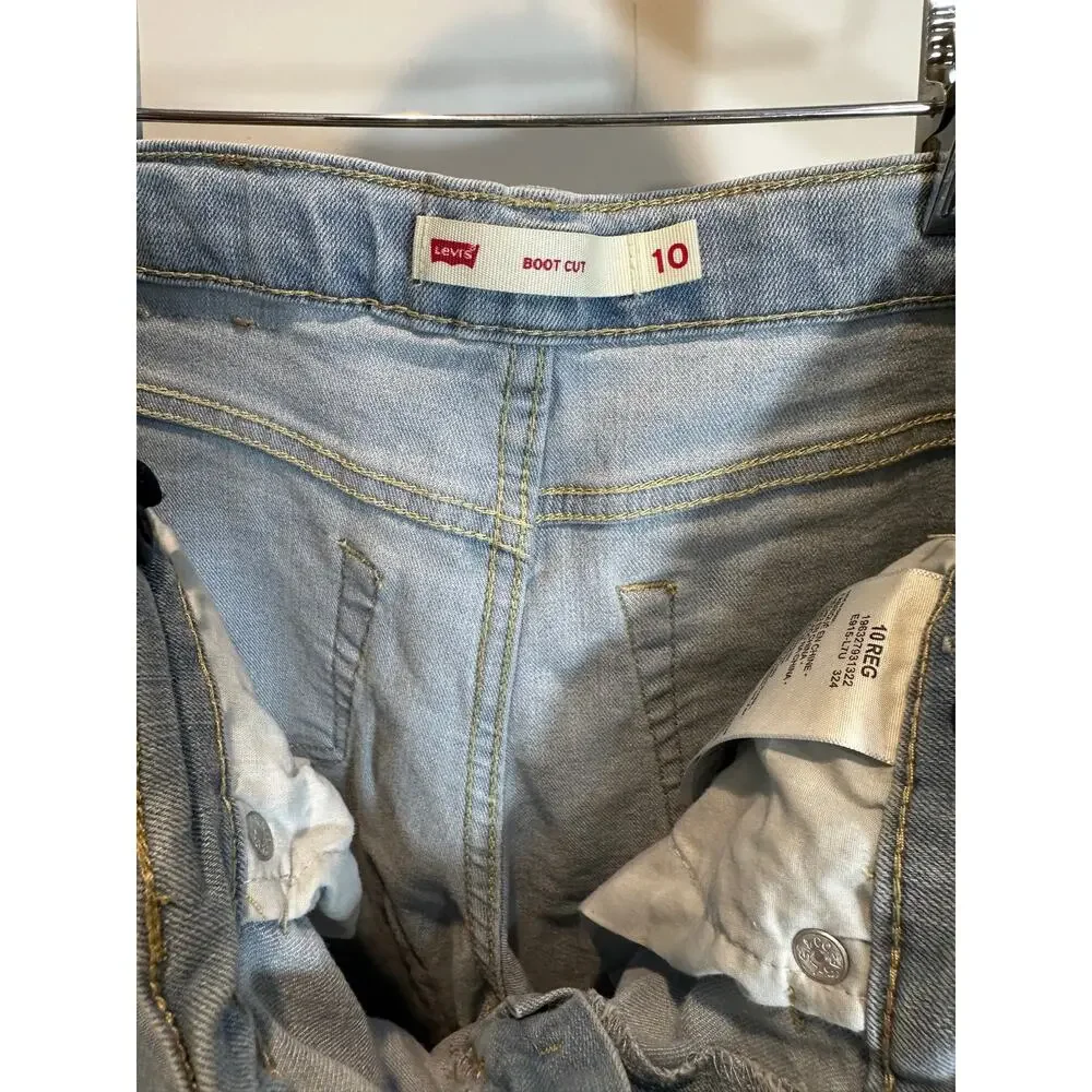 Levi’s Boot Cut Distressed Size 10 Regular Girls